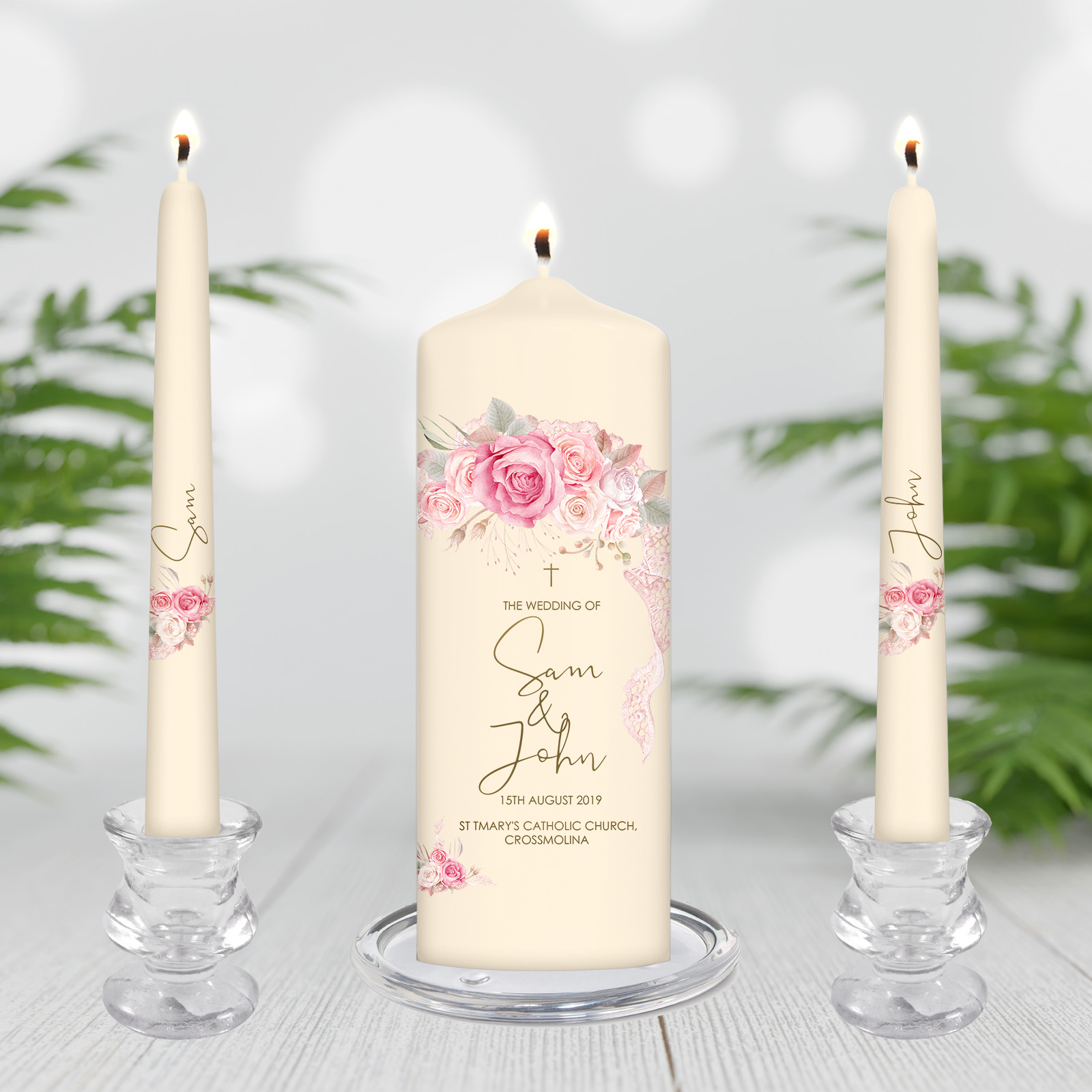 Romantic Florals Candle Set