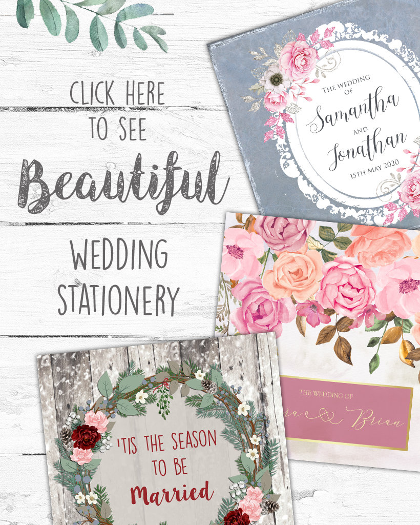 personalised wedding stationery