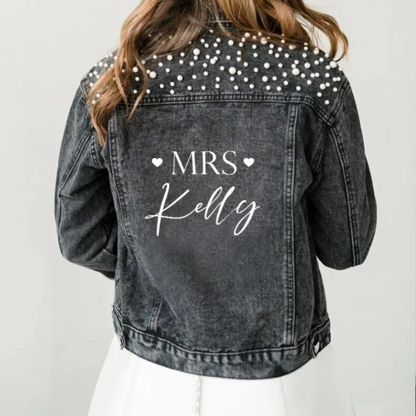 Pearl Denim Jacket - Black