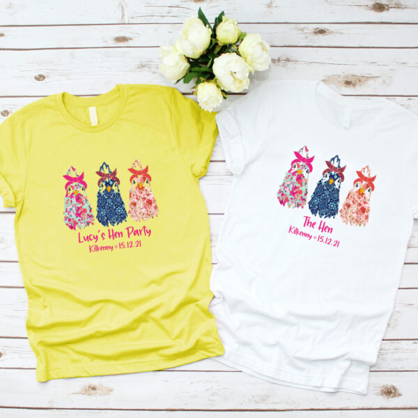 Floral Hen T shirt