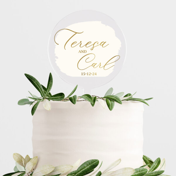 Acrylic Cake Topper