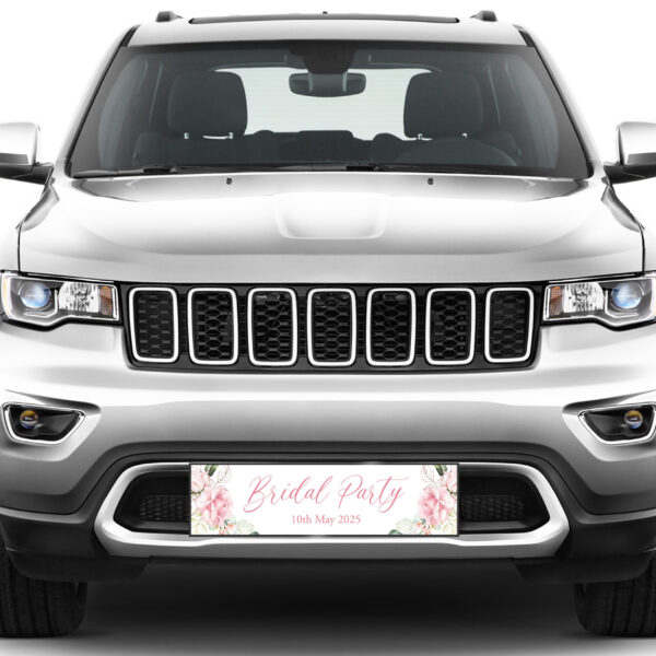 Car Number Plate - Bridal Party