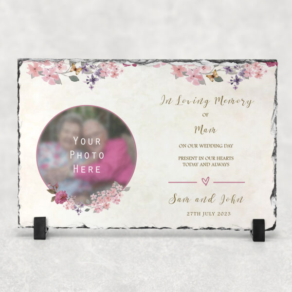 Butterflies Remembrance Slate