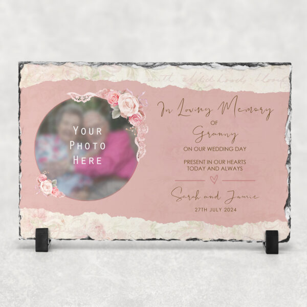 Romantic Florals Remembrance Slate