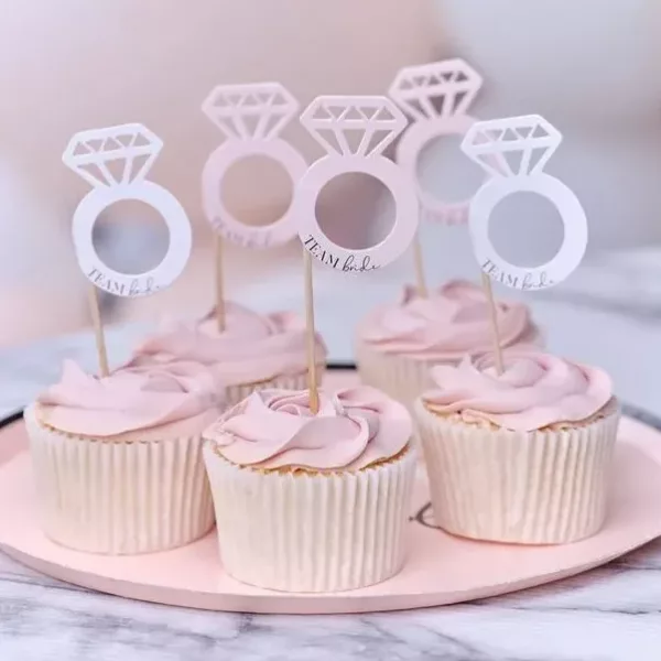 Future Mrs Team Bride Cupcake Toppers