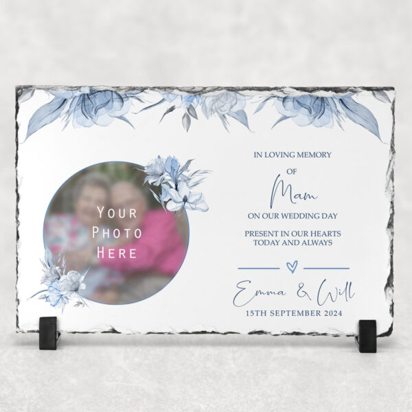 Dusty Blue Remembrance Slate