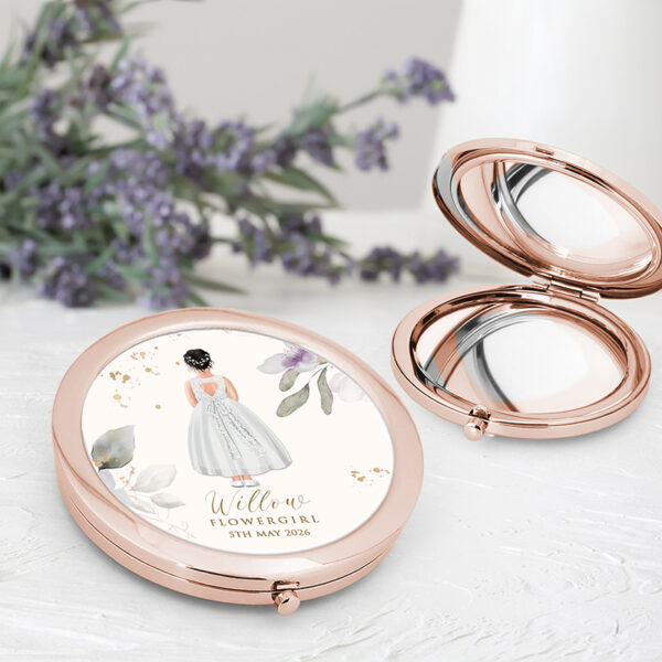 Flowergirl Compact Mirror