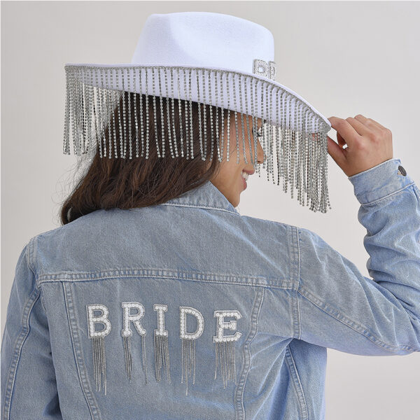 Bride Patches with Embellished Tassels
