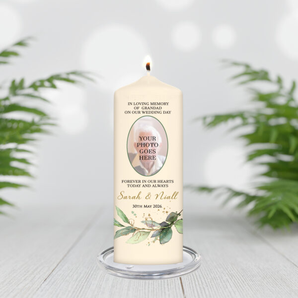 Eucalyptus Photo Remembrance Candle