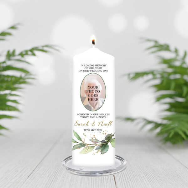 Eucalyptus Photo Remembrance Candle - Image 2