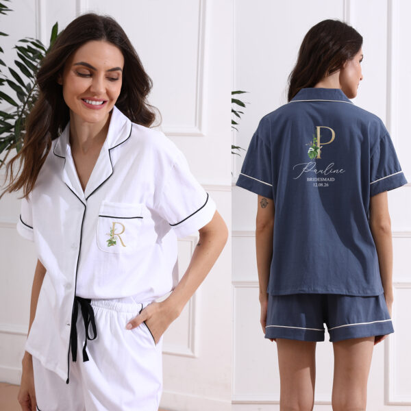 Bridal Party Cotton Shorts Pyjamas Set