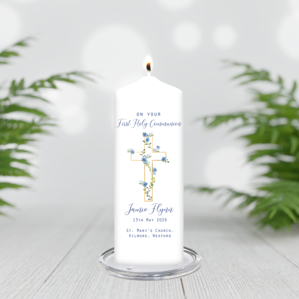 Communion Candle (Blue)